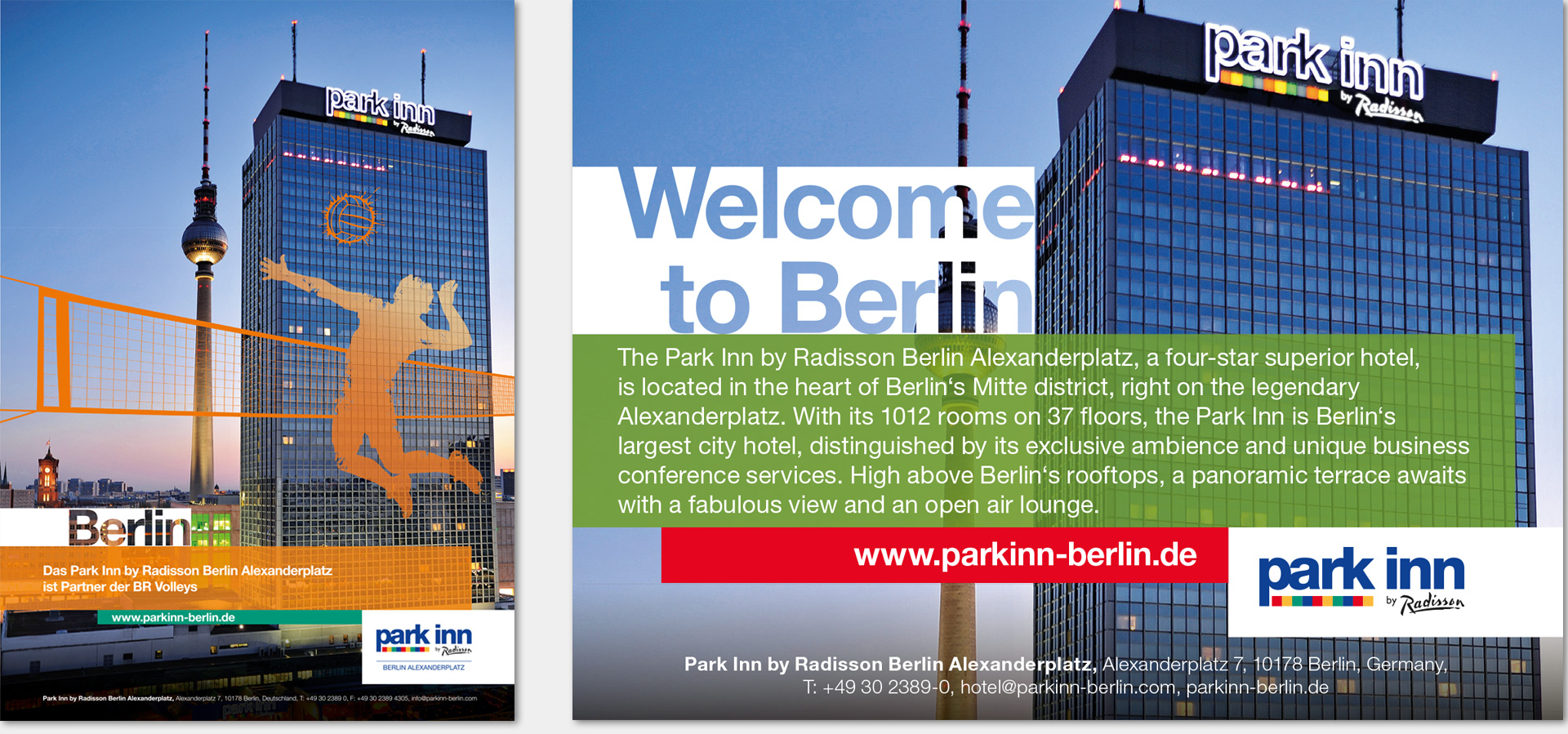 Werbung Fur Das Park Inn Berlin Alexanderplatz Agreement Agentur Fur Kommunikation
