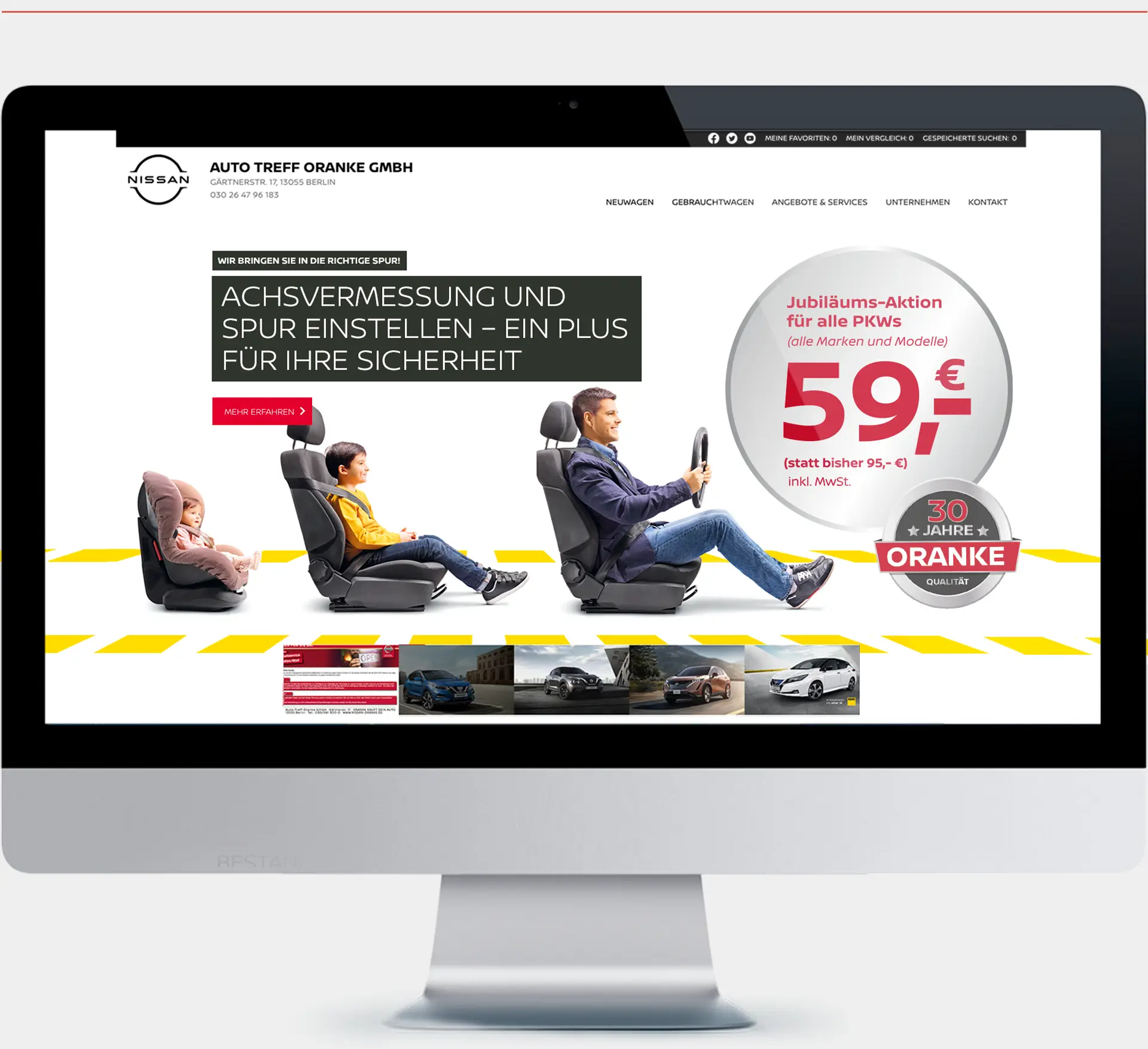 Referenz agreement - Kampagne Achsvermessung Oranke